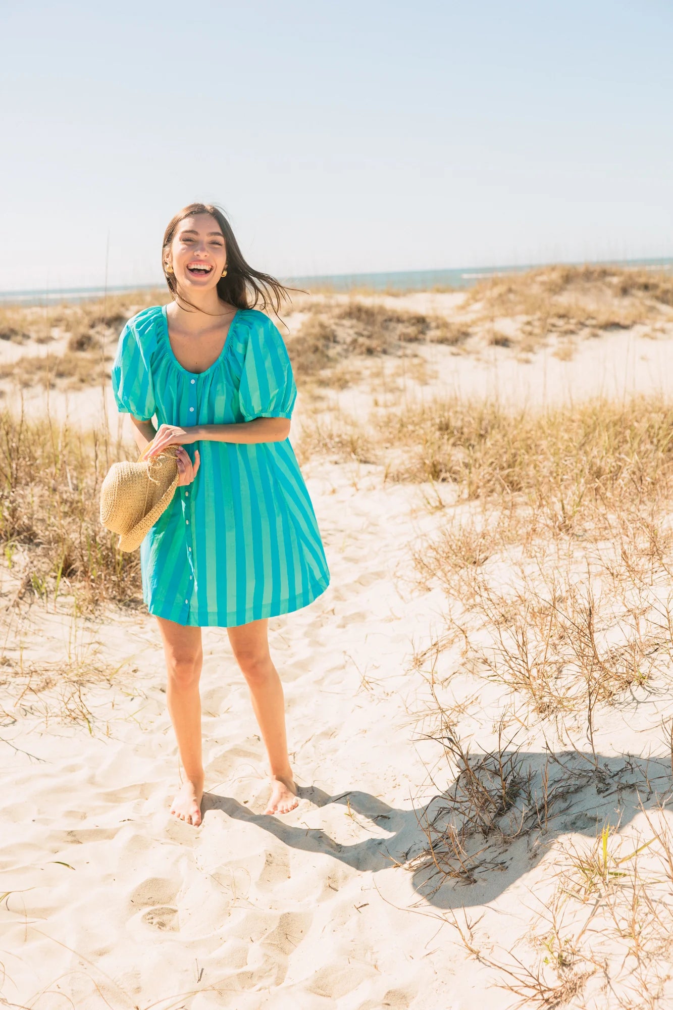 Livro Day Dress in Surf Stripes