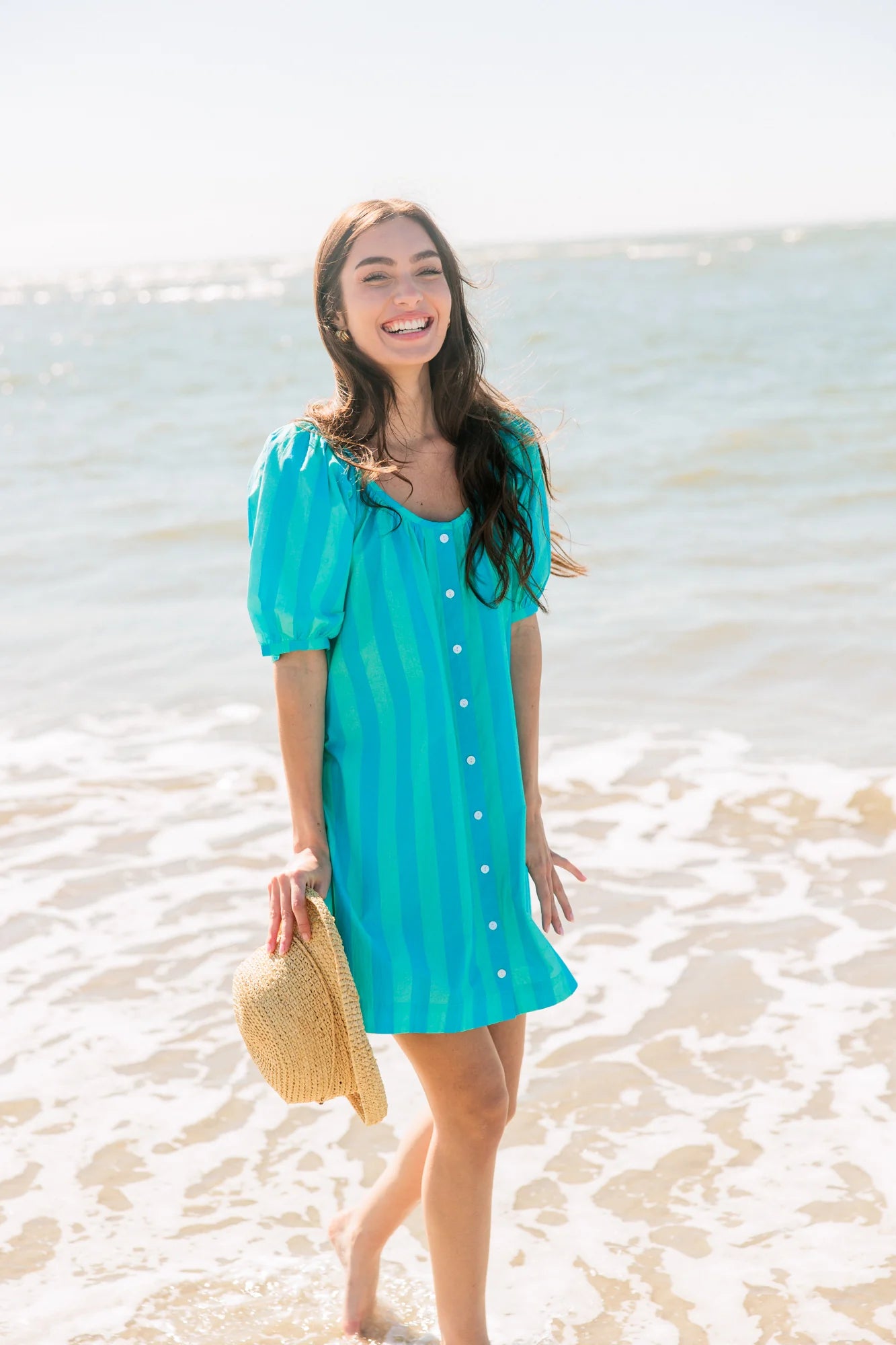 Livro Day Dress in Surf Stripes