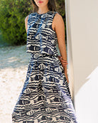 Livro Crop Top in Fish Print