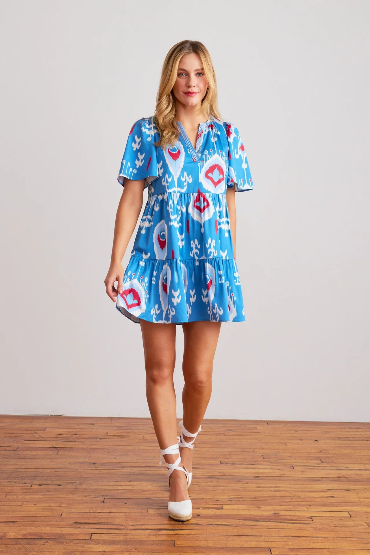 Sheridan French Charlie Dress in Americana Ikat