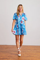 Sheridan French Charlie Dress in Americana Ikat