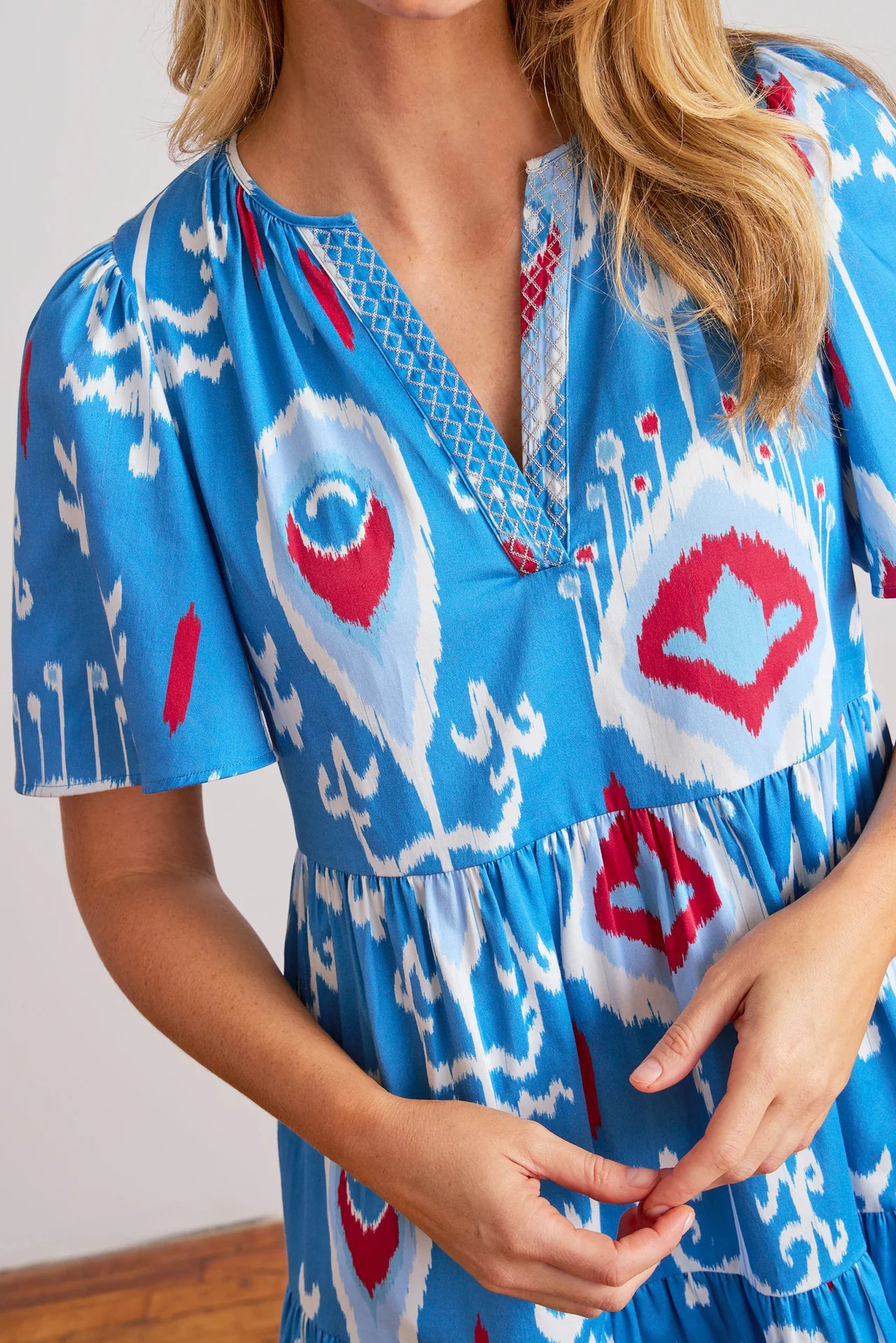 Sheridan French Charlie Dress in Americana Ikat