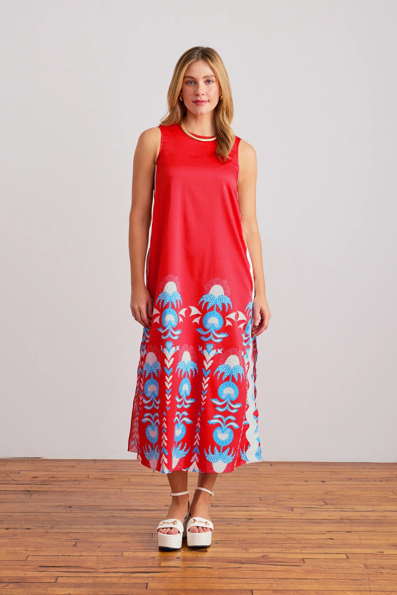 Sheridan French Marlo Dress inRed Thistle