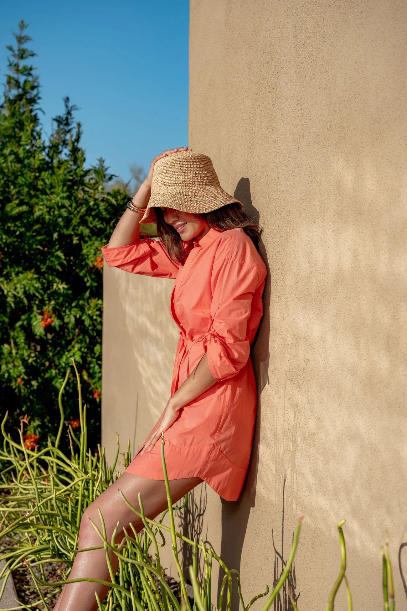 Love the Label Shannon Mini Dress in Georgia Peach