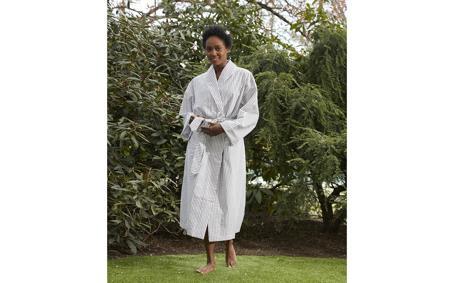 Matouk Matteo Robe in Natural