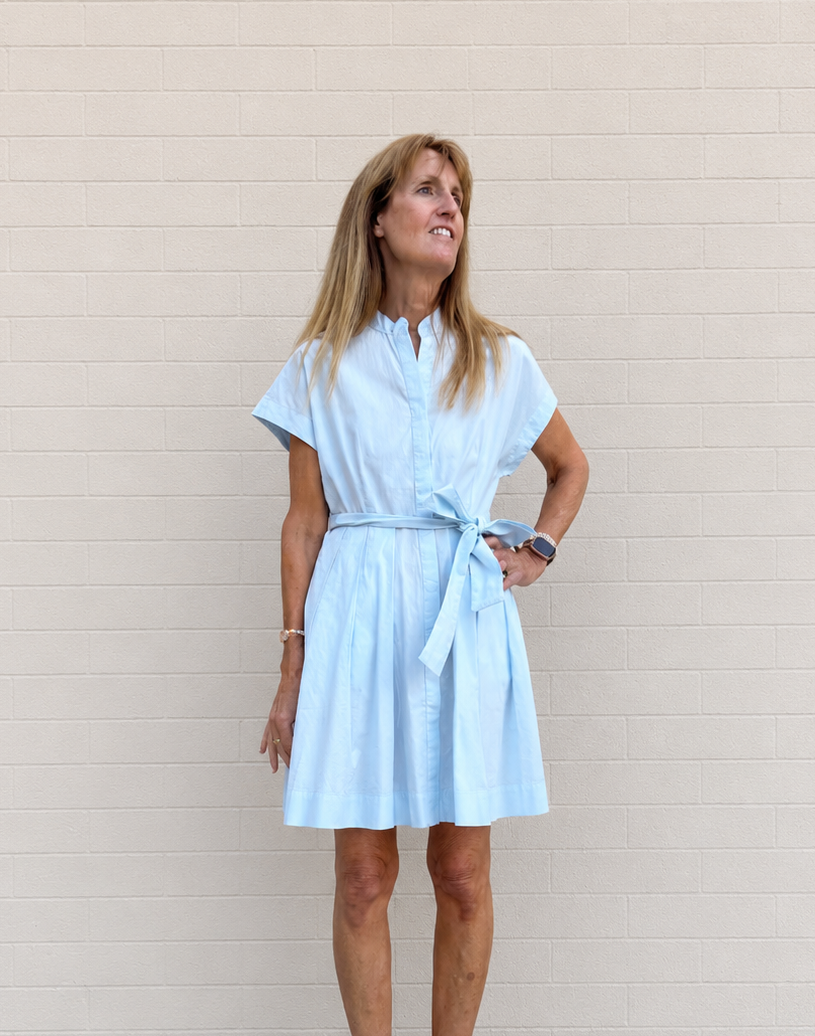 Navy Bleu Winnie Dress in Light Blue