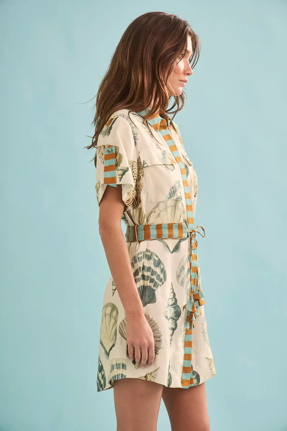 Hunter Bell Nicole Dress in Somers Shell Cream
