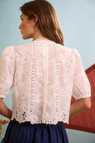 Hunter Bell Ousie Top in White