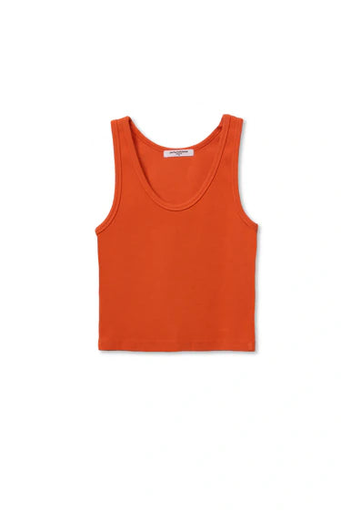 Perfect White Tee Blondie Tank in Clementine
