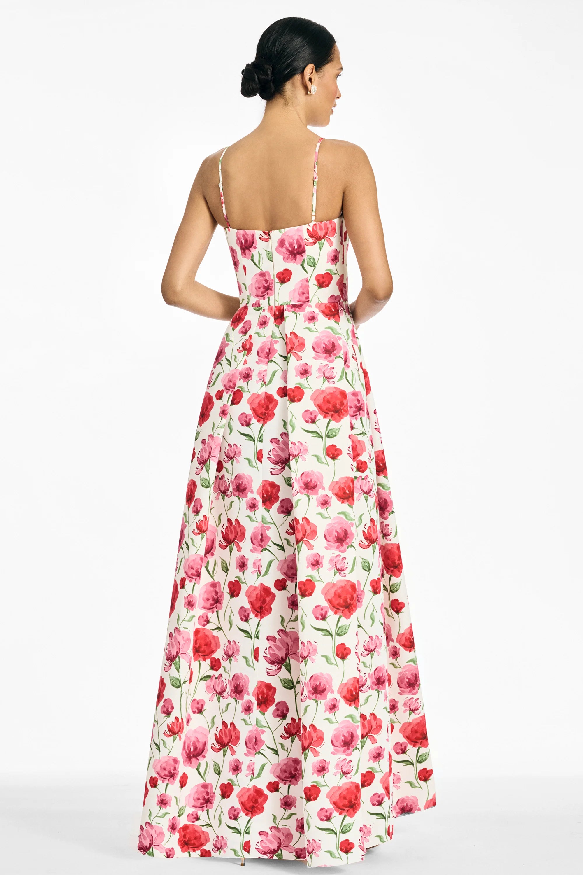 Sachin & Babi Beau Gown in Watercolor Poppies