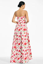 Sachin & Babi Beau Gown in Watercolor Poppies