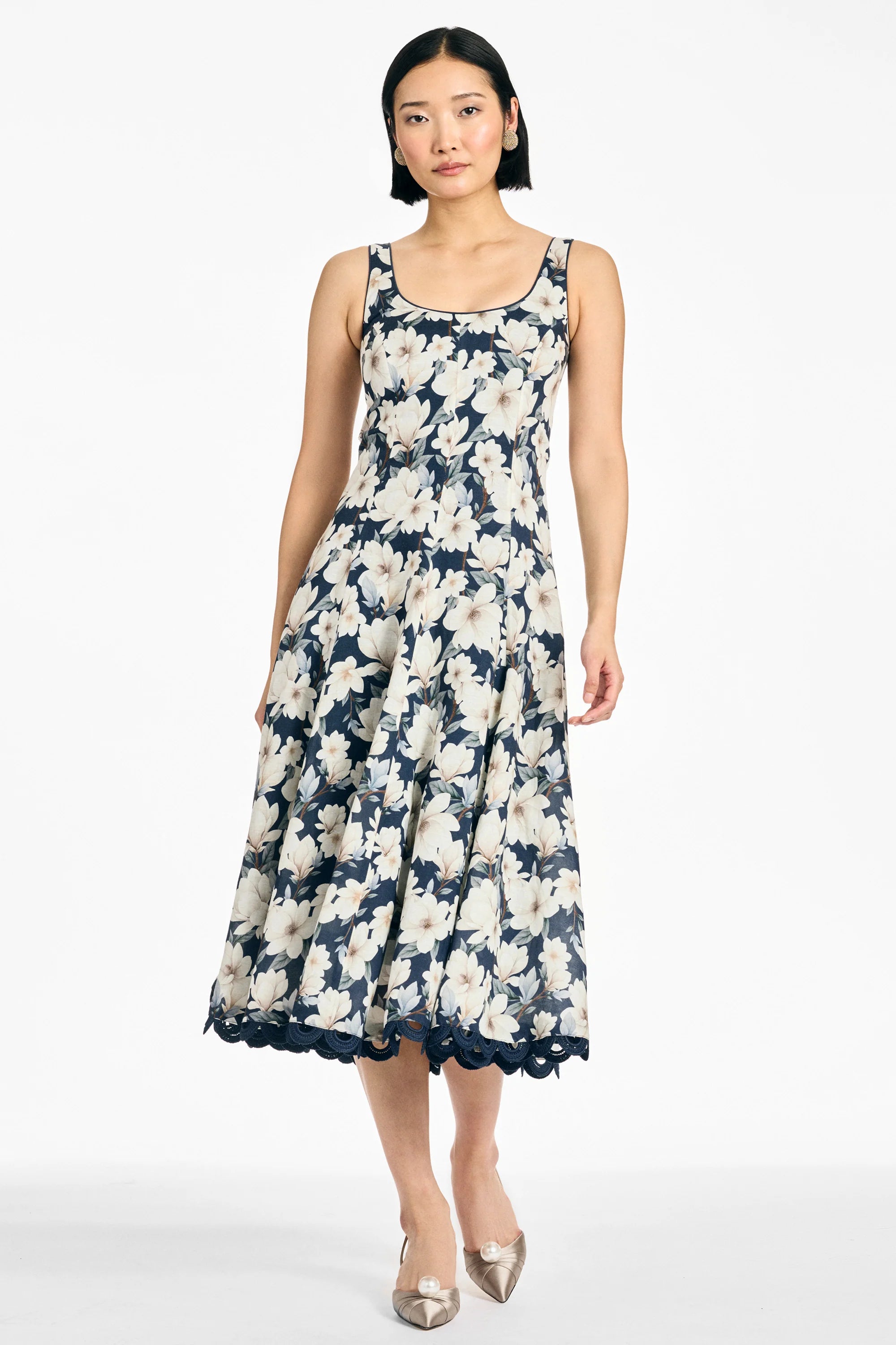 Sachin & Babi Teresa Dress in Midnight Magnolia