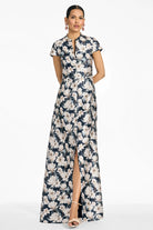 Sachin & Babi Charlotte Gown in Midnight Magnolia