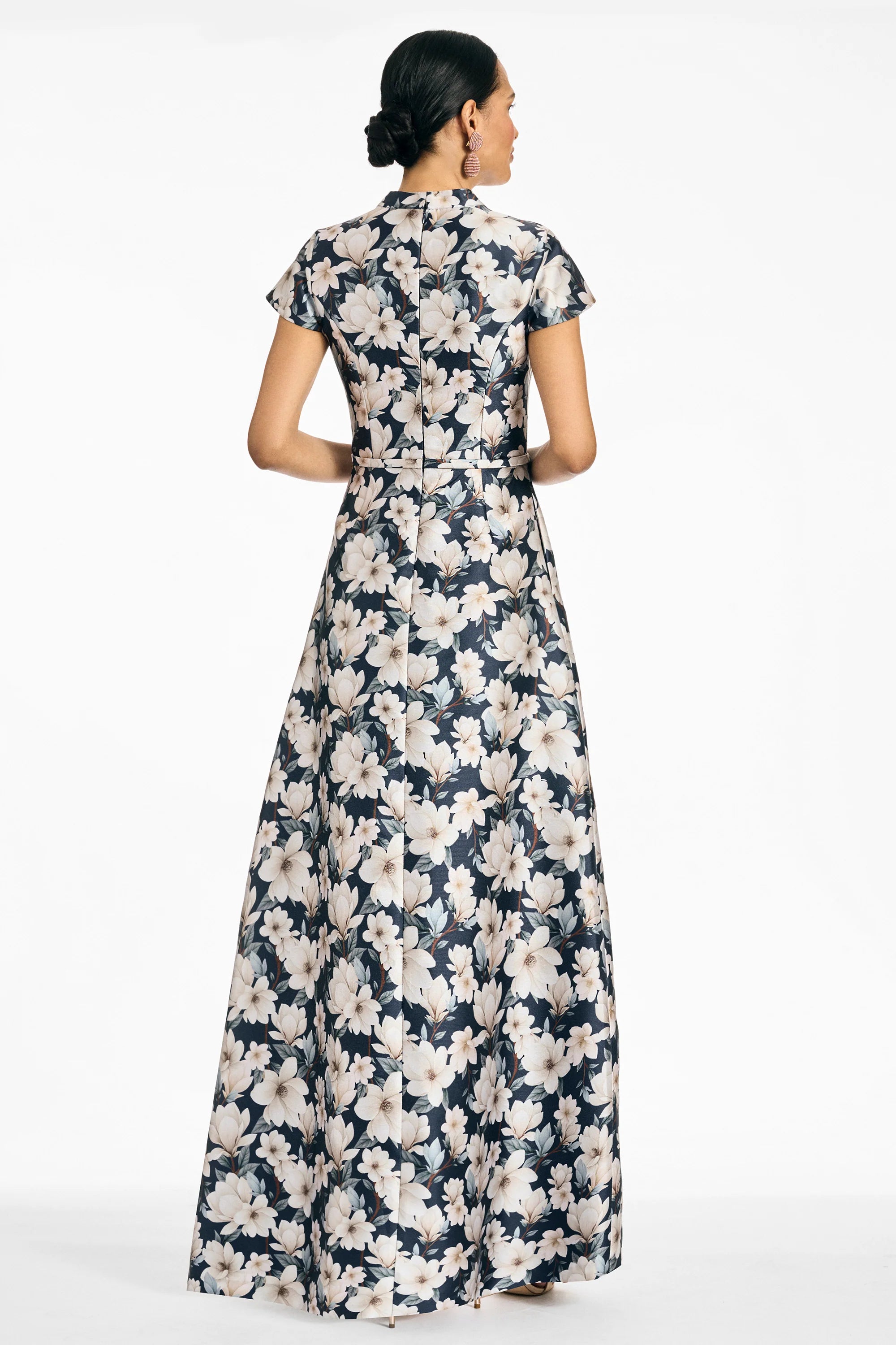 Sachin & Babi Charlotte Gown in Midnight Magnolia