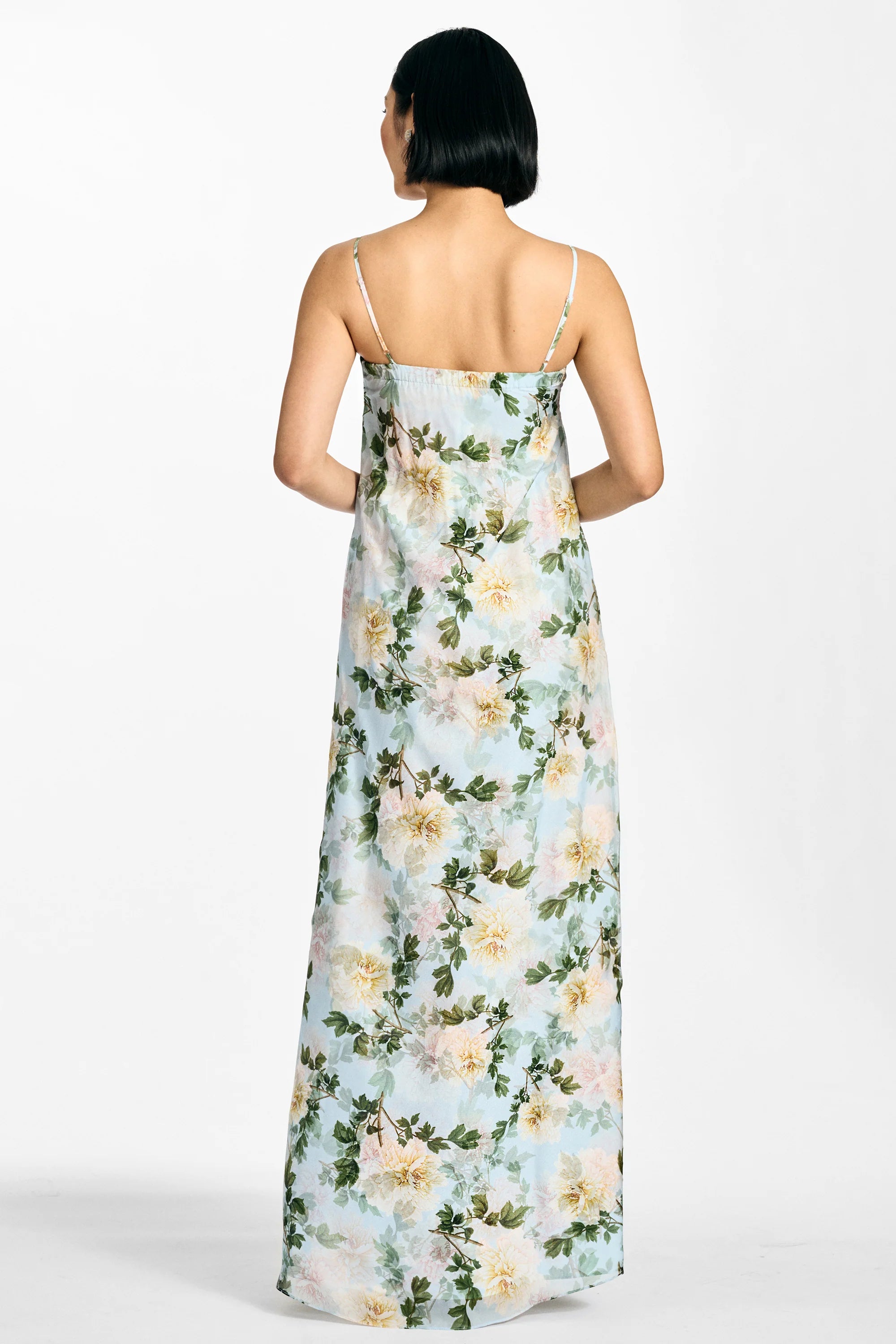 Sachin & Babi Shelby Gown in Cloud Blue Peony