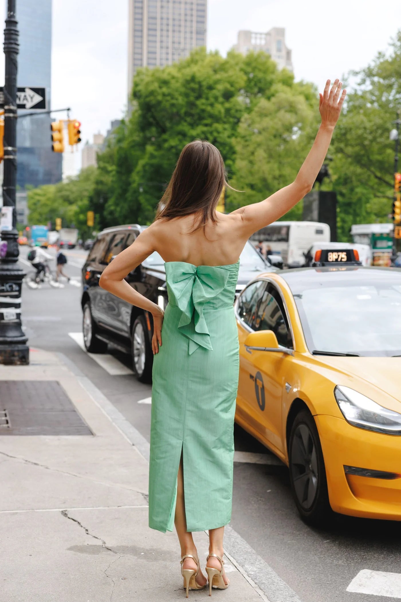 Shoshanna Katerina Dress in Verde