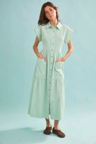 Hunter Bell Sarah Dress in Saltwater