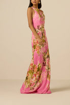 Hemant & Nandita Bias Maxi Dress in Pink