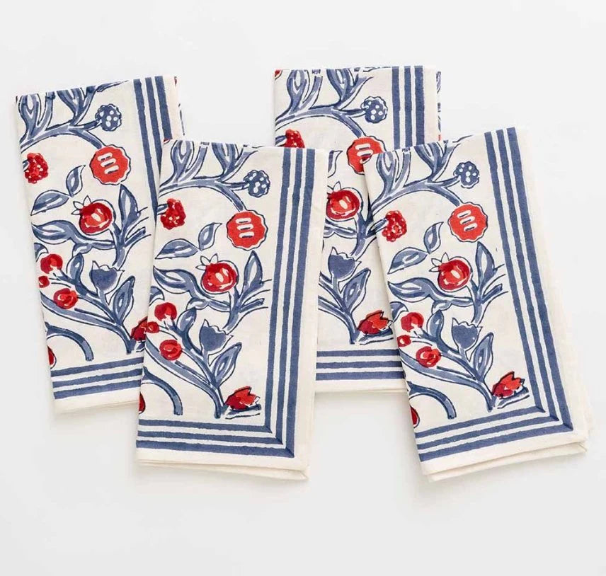 Emma Emma Red & Blue Napkins