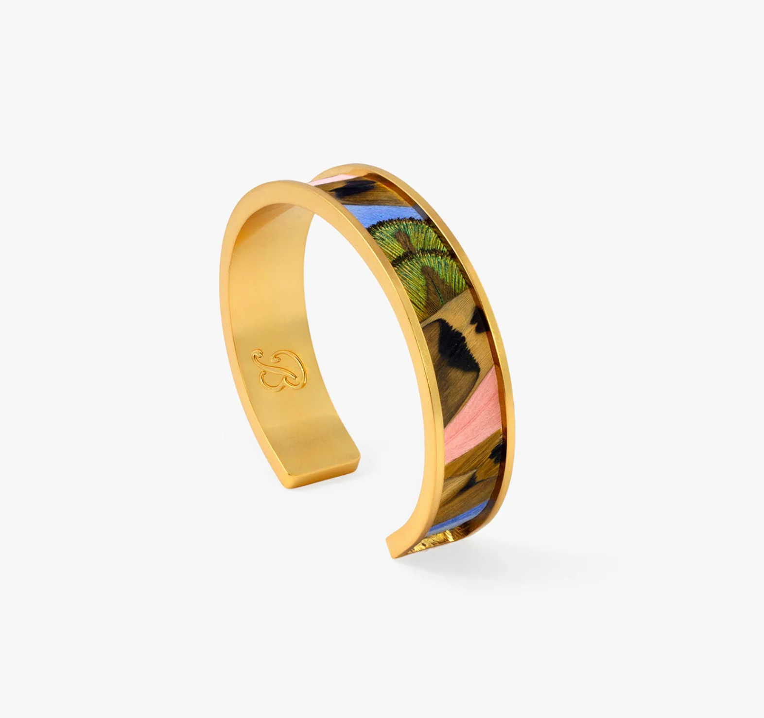 Brackish Shannon Thin Gold Feather Cuff