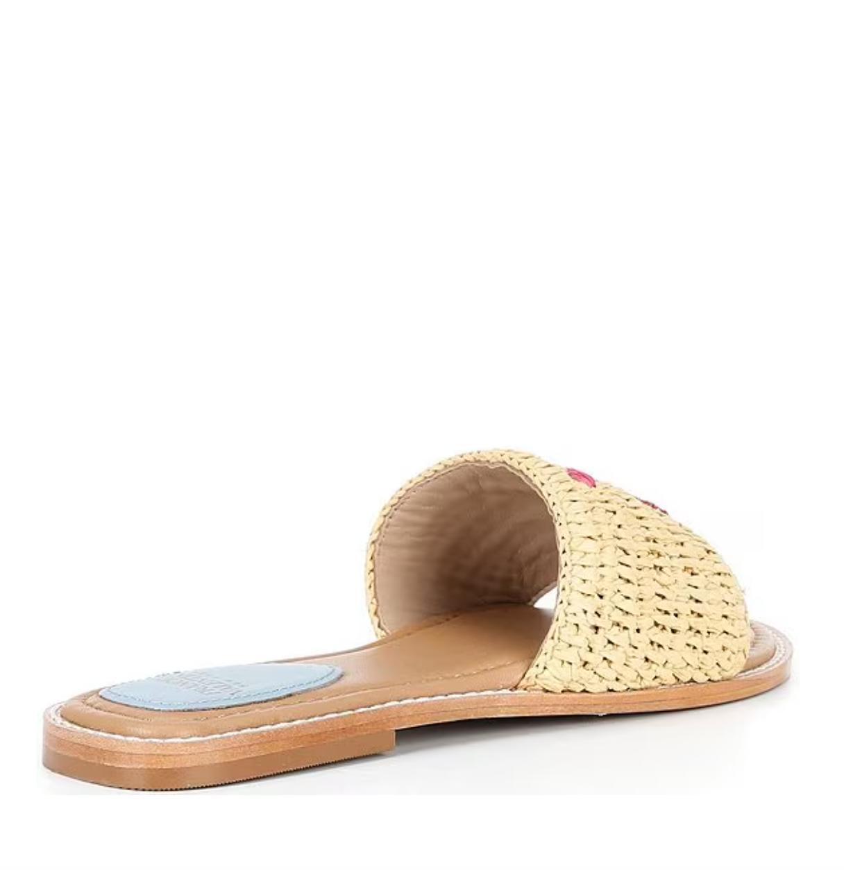 Frances Valentine XO Embroidered Raffia Sandals