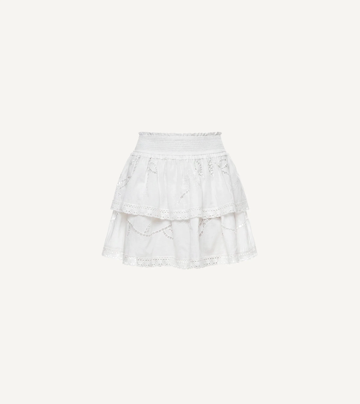 Cleobella Monet Mini Skirt in Ivory