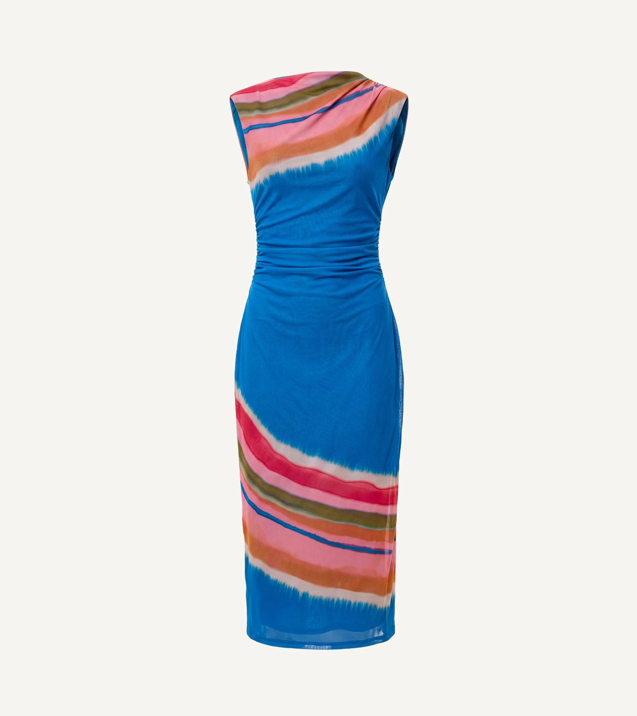 Cleobella Carrie Midi Dress in Watercolor Stripe Print