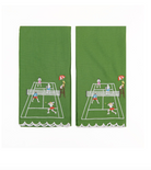 Pomegranate Playing Doubles Tea Towels