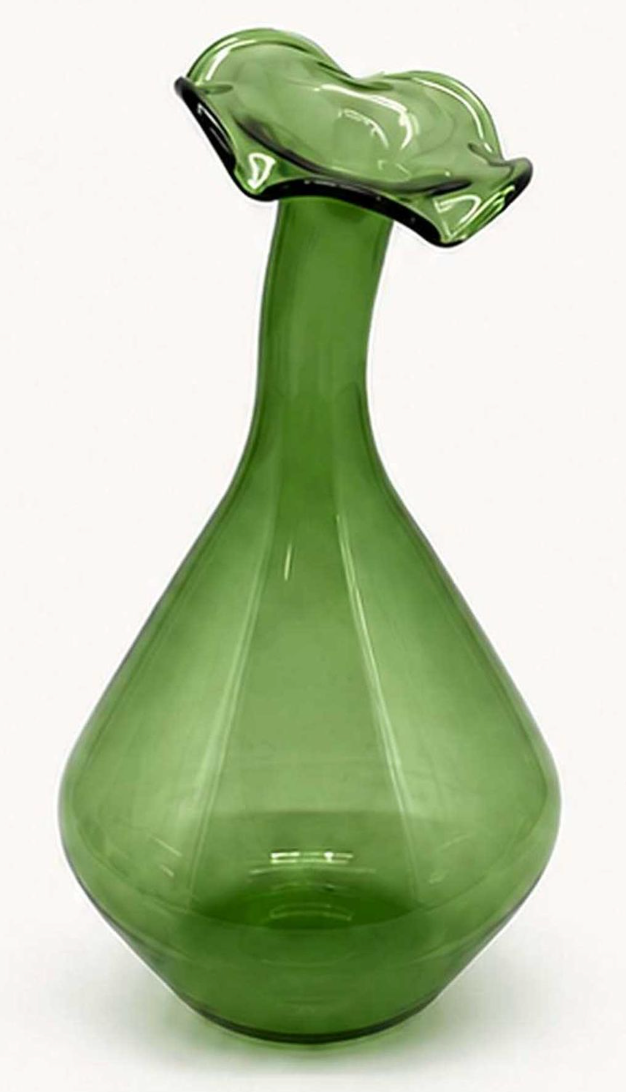 Tizo Designs Green Angled Neck Vase Large