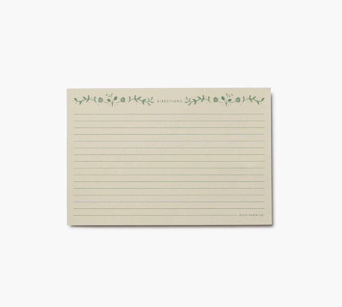 Rifle Paper Co. Artichoke Recipe Cards