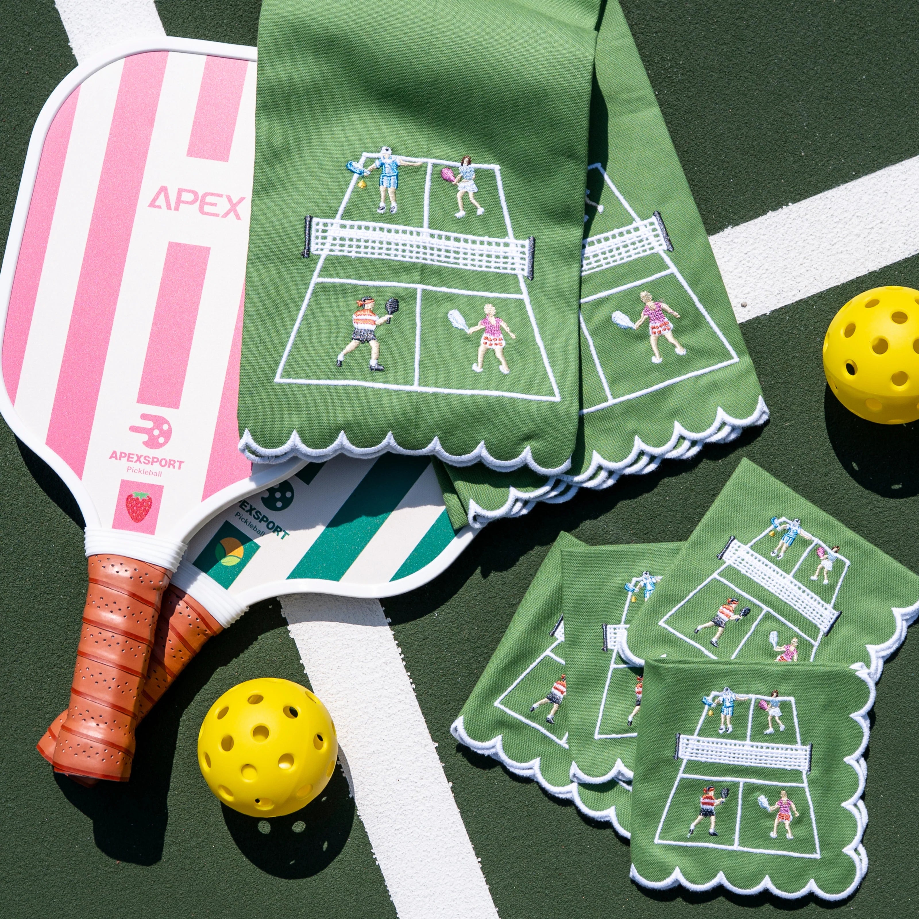 Pomegranate Day At The Courts Tea Towel