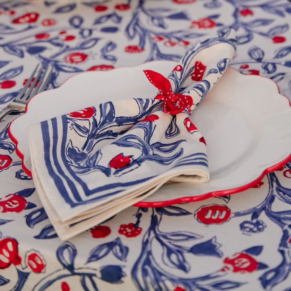 Emma Red & Blue Napkins