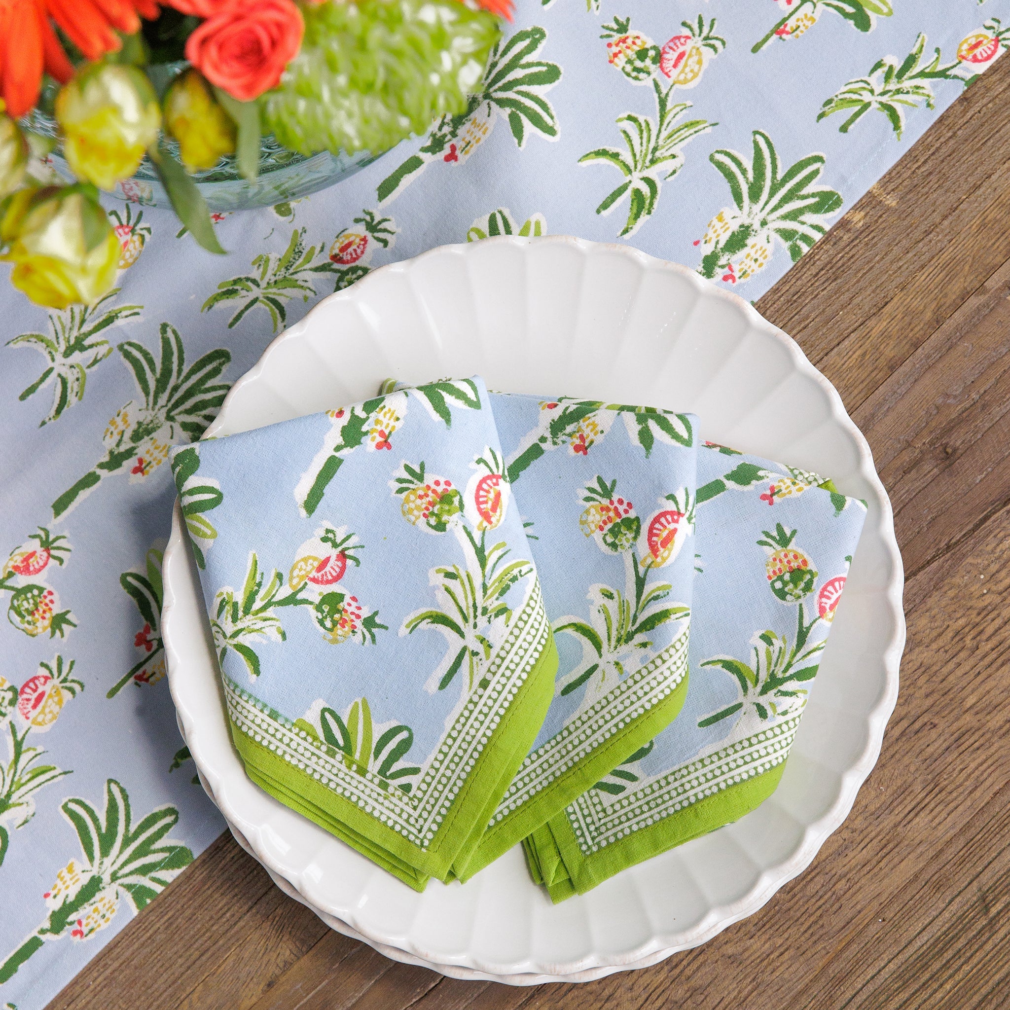 Pomegranate Palms & Pagodas Napkins