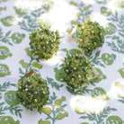Pomegranate Fern Bouquet Beaded Napkin Ring
