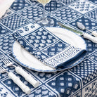 Pomegranate Pom Buti Patchwork Blue Napkins