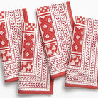 Pomegranate Pom Buti Patchwork Red Napkins