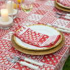 Pomegranate Pom Buti Patchwork Red Napkins