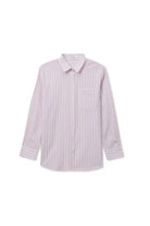 Perfect White Tee Avalon Button Down in Ultraviolet/White Stripe