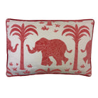 Signature Pillows Thibaut Elephant Velvet Coral