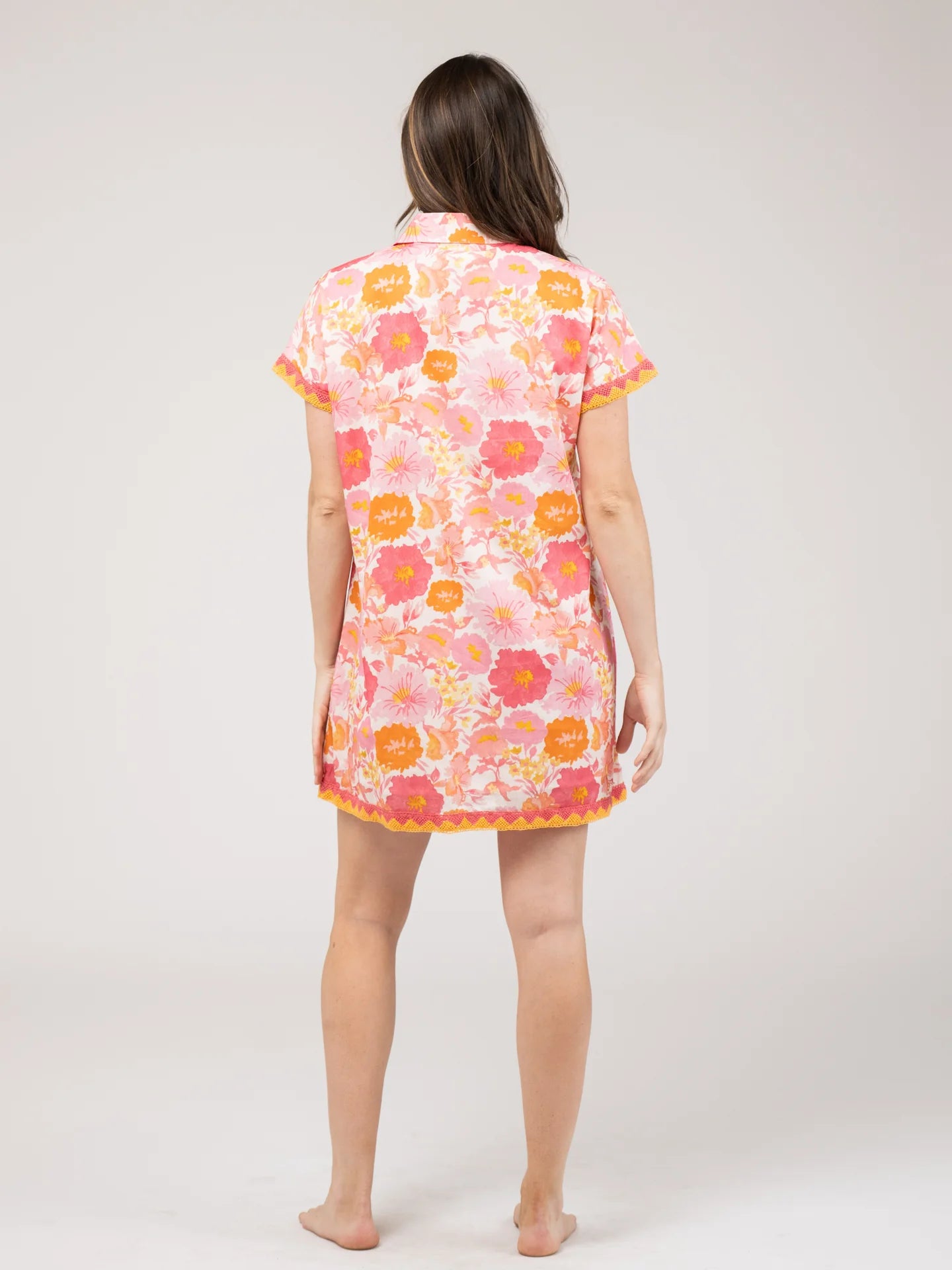 Beau & Ro Beach Tunic in Watercolor Pink