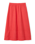 Cartolina Alice Button Skirt in Poppy