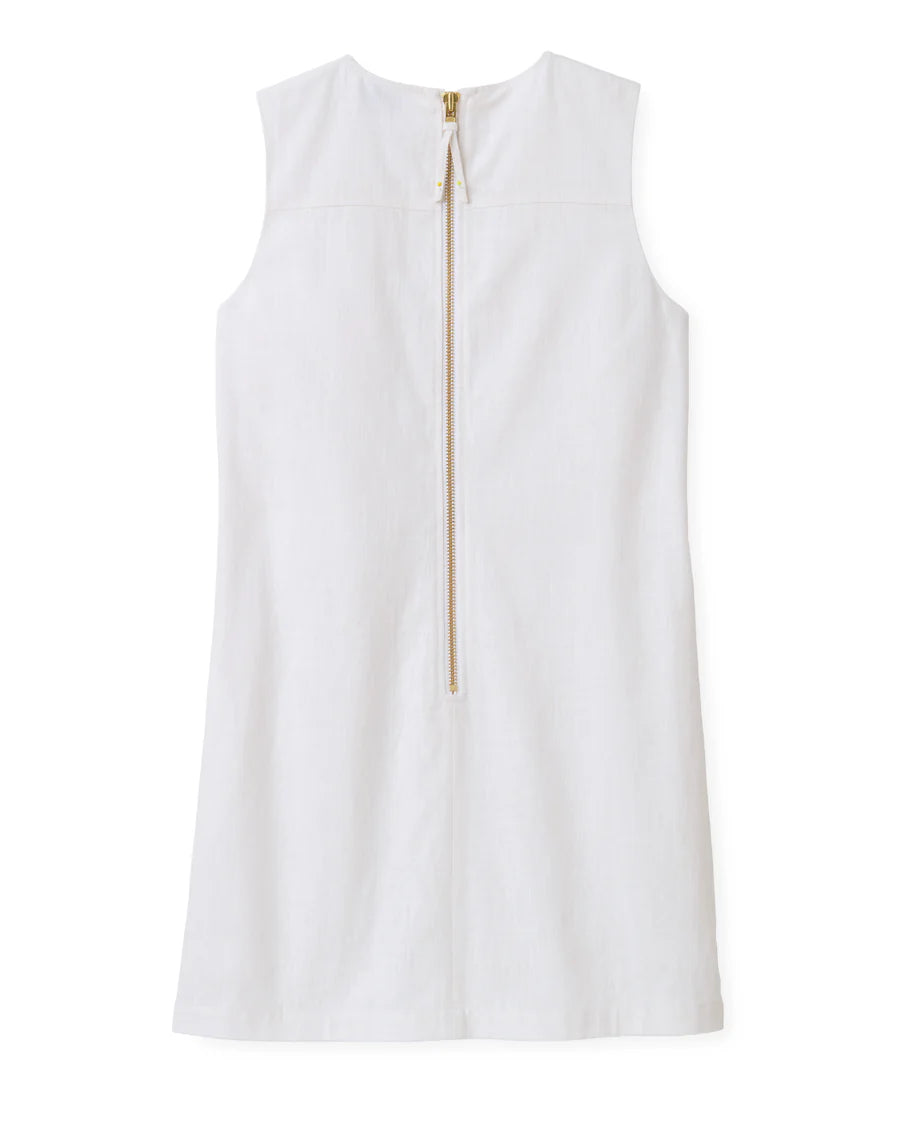 Cartolina Fiona Shift Dress in Bright White