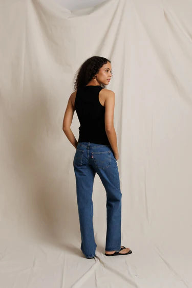 Perfect White Tee Daphne Heavy Rib High Neck Tank