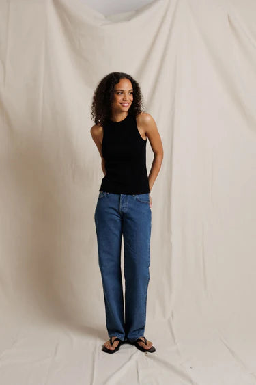 Perfect White Tee Daphne Heavy Rib High Neck Tank