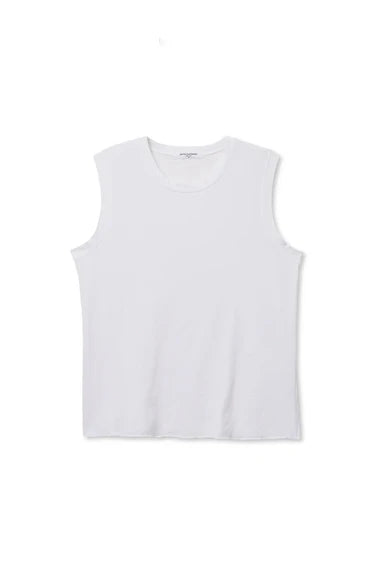 Perfect White Tee Faye Crispy Cotton Sleeveless Crew Neck