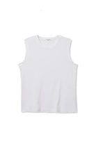 Perfect White Tee Faye Crispy Cotton Sleeveless Crew Neck