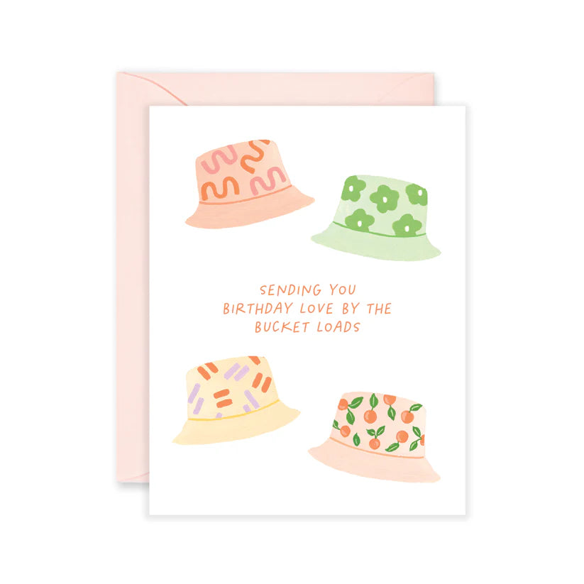 Birthday Buckets Bucket Hat Birthday Card Rhodes Boutique