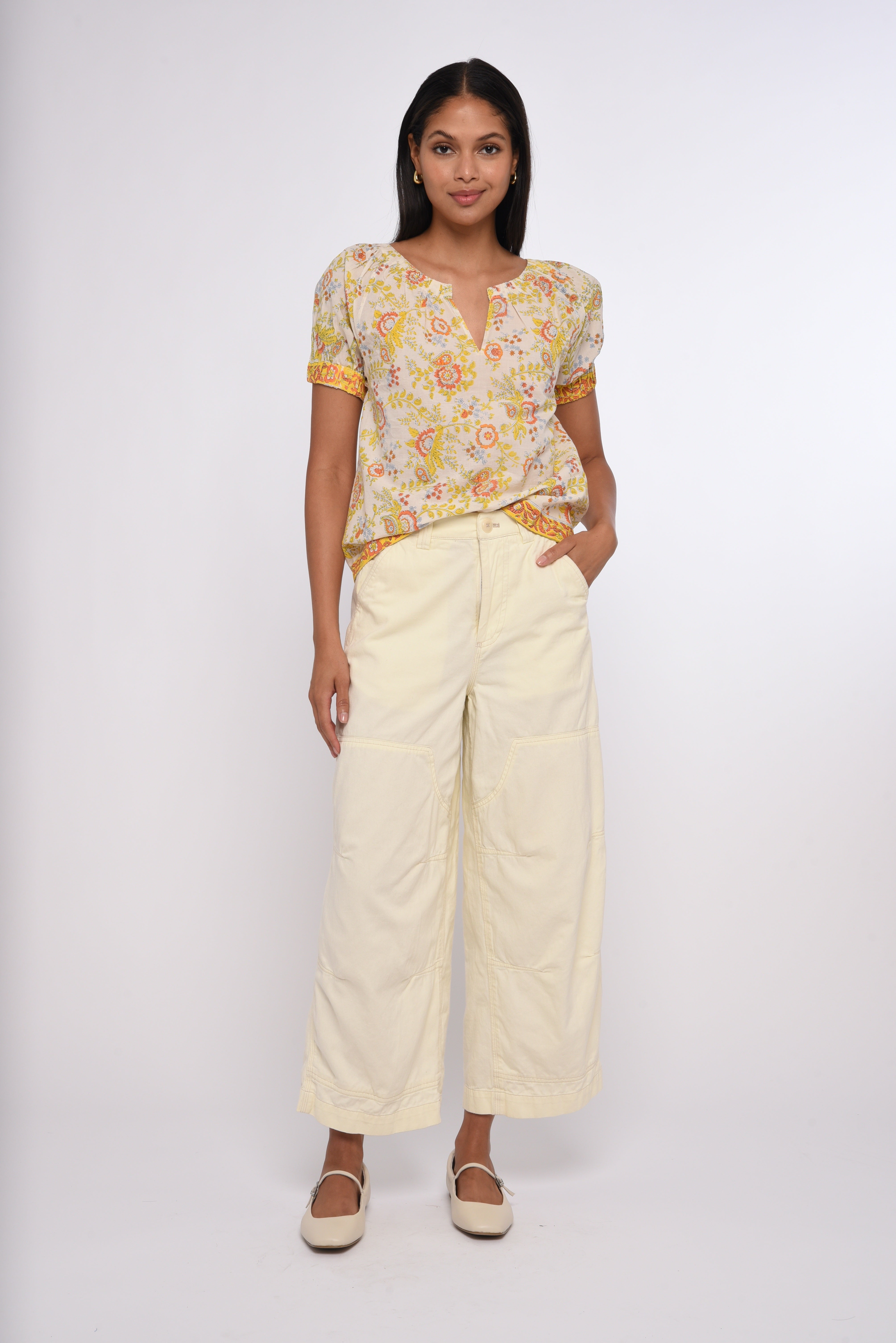 Love the Label Dawson Top in Suri Block Print