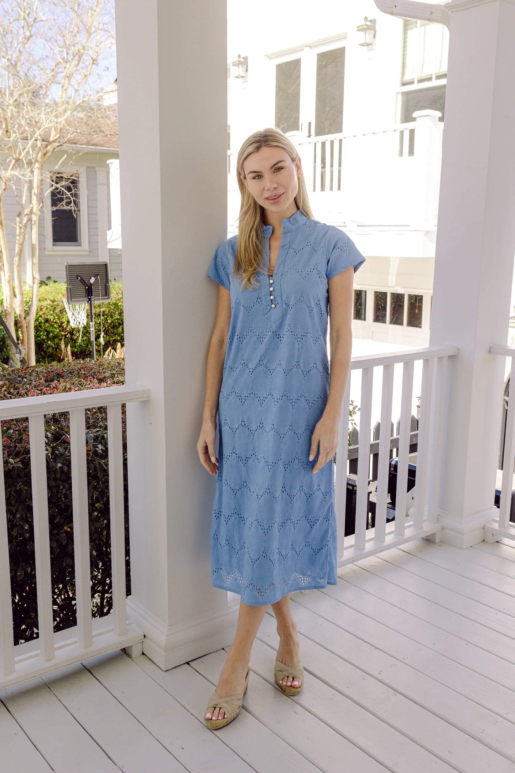 Sail to Sable Button Front Tunic Little Boy Blue