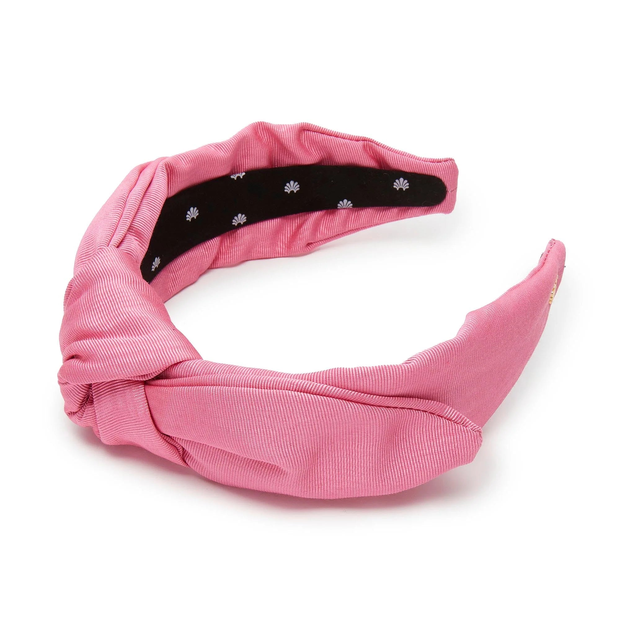 Lele Sadoughi Bubblegum Pink neoprene headband LeLe Sadoughi NEOPRENE KNOTTED HEADBAND | Garmentory main image 2